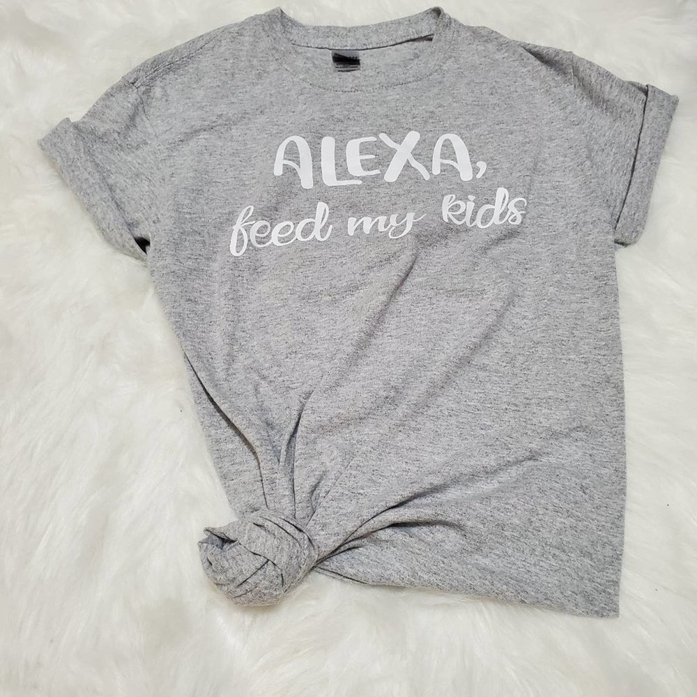 "Alexa, Feed My Kids" Graphic T-Shirt -S